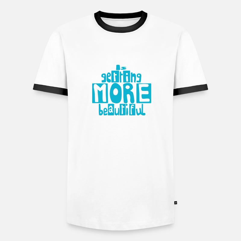wird immer schöner.. Männer Kontrast-T-Shirt
