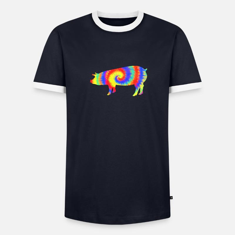 Cochon T-shirt contrasté Homme