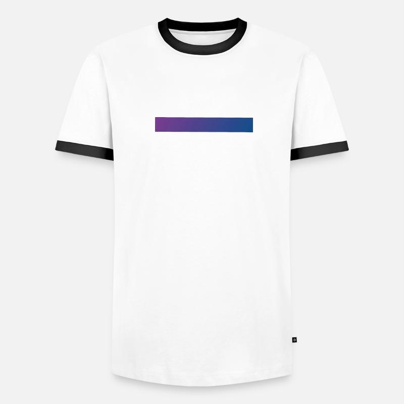 Gradient Purple & Blue Men's Ringer Shirt