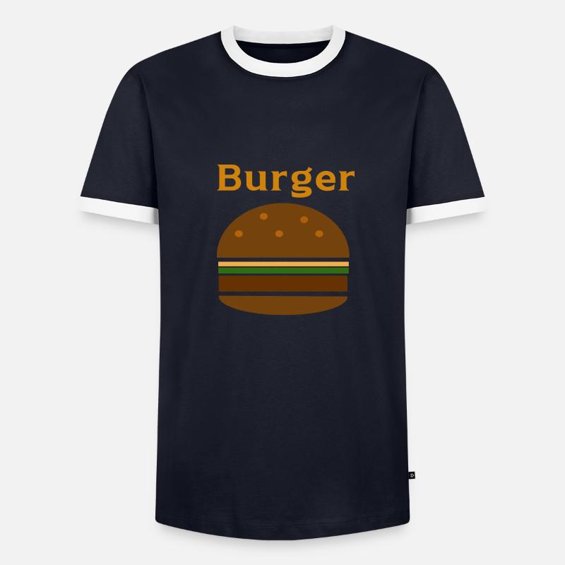 Burger T-shirt contrasté Homme