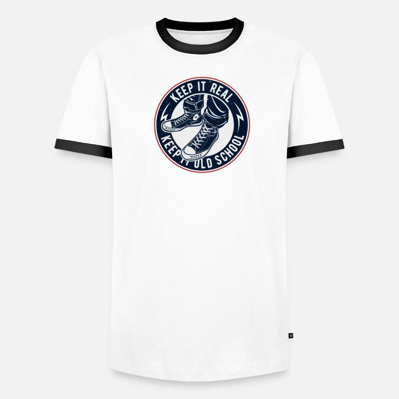 Keep It Oldschool Männer Kontrast-T-Shirt
