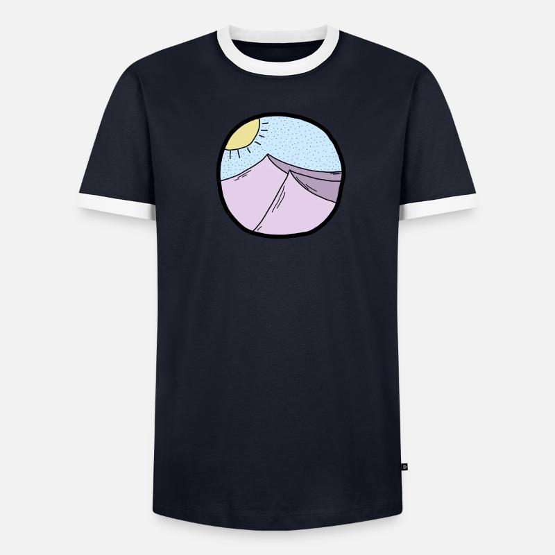 collines cercle T-shirt contrasté Homme