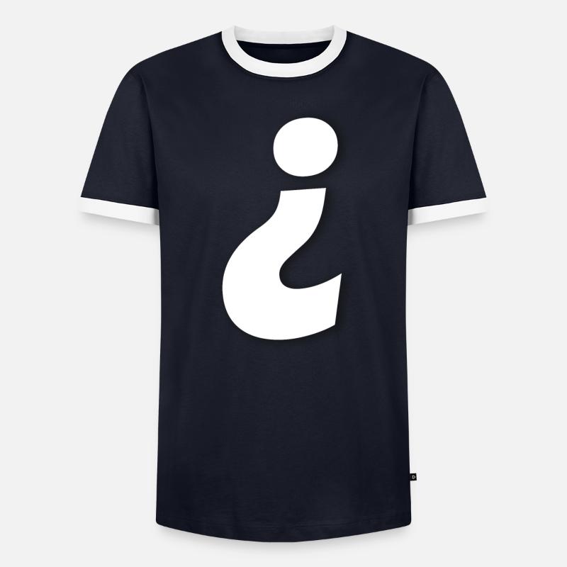 Point d’interrogation dans l’autre sens T-shirt contrasté Homme