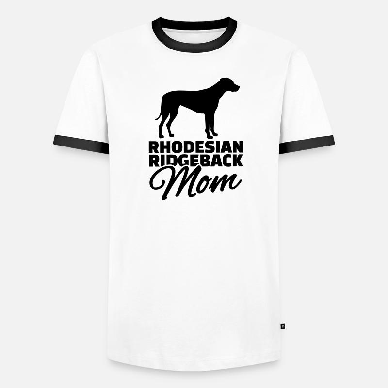 Rhodesian Ridgeback Mom T-shirt contrasté Homme