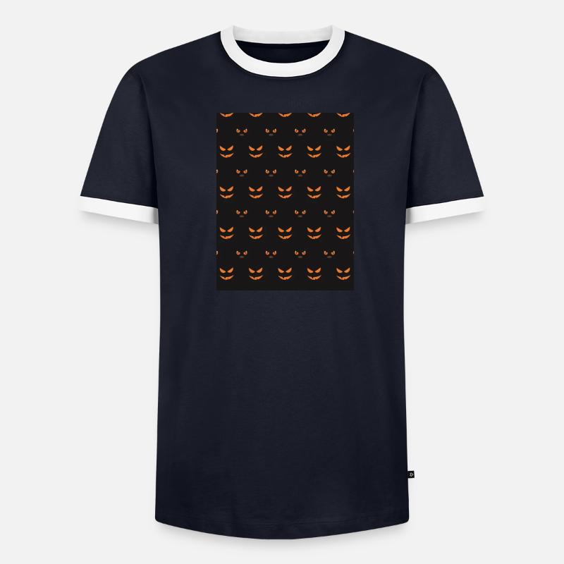Cache-cou Halloween Jackolantern Neck Gator T-shirt contrasté Homme