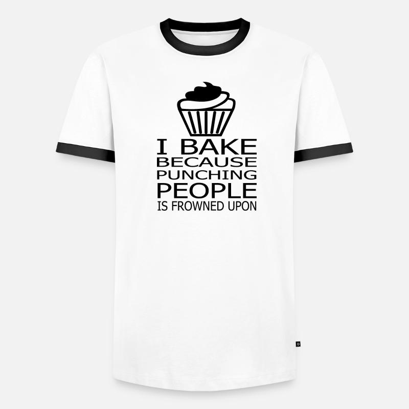 Backen Baking Männer Kontrast-T-Shirt