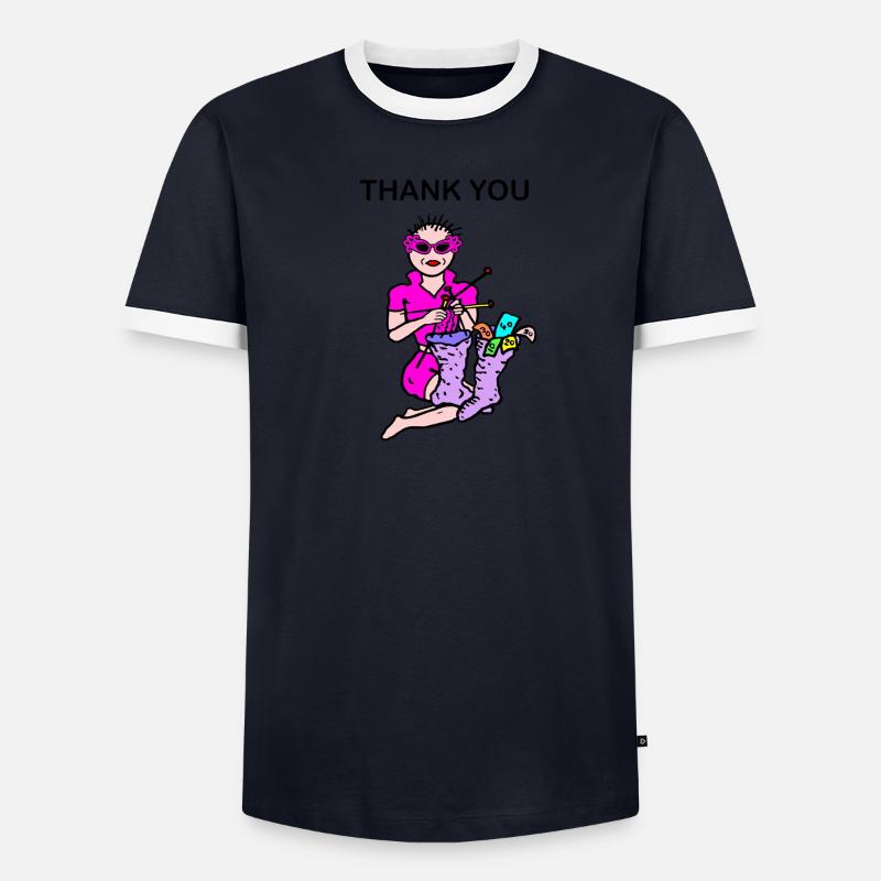 Argent T-shirt contrasté Homme