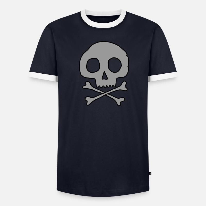 Skull and bones Men's Ringer Shirt