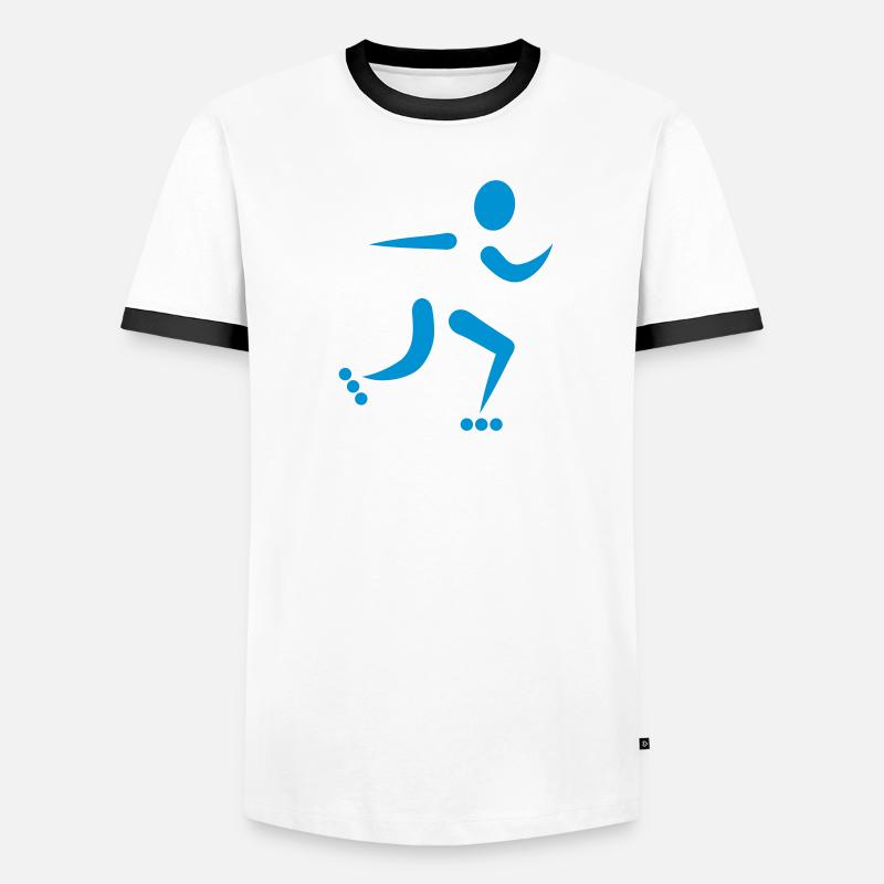 Inline Skating Männer Kontrast-T-Shirt