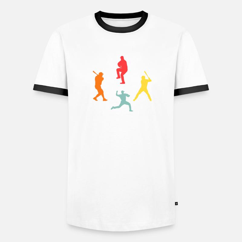 Joueur de baseball Evolution Baseball T-shirt contrasté Homme