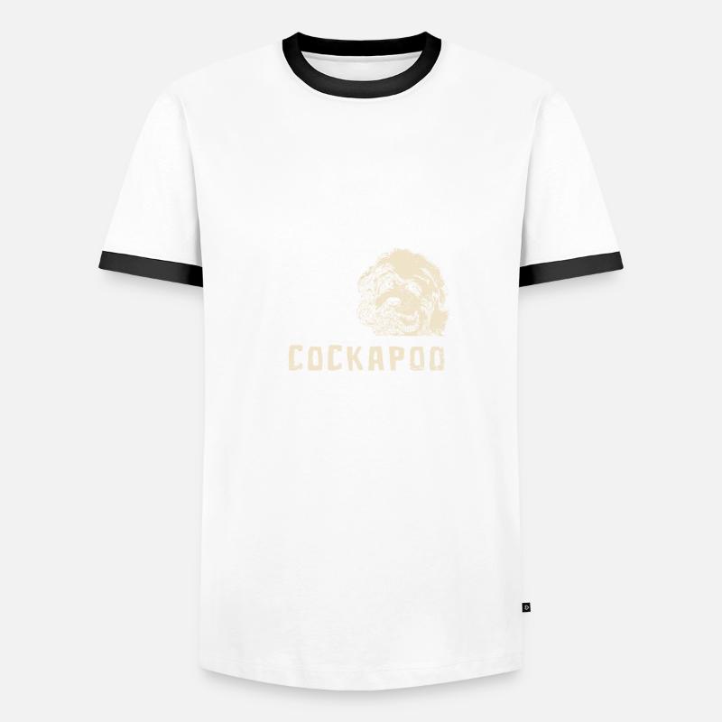 chillin avec mon cockapoo T-shirt contrasté Homme