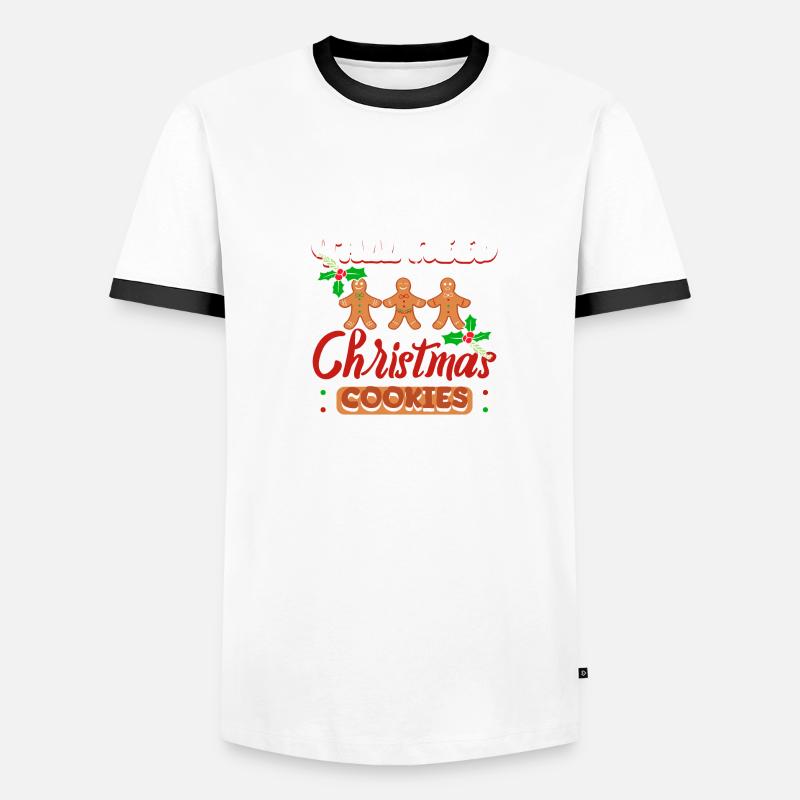 Vous avez tous besoin de biscuits de Noël T-shirt contrasté Homme