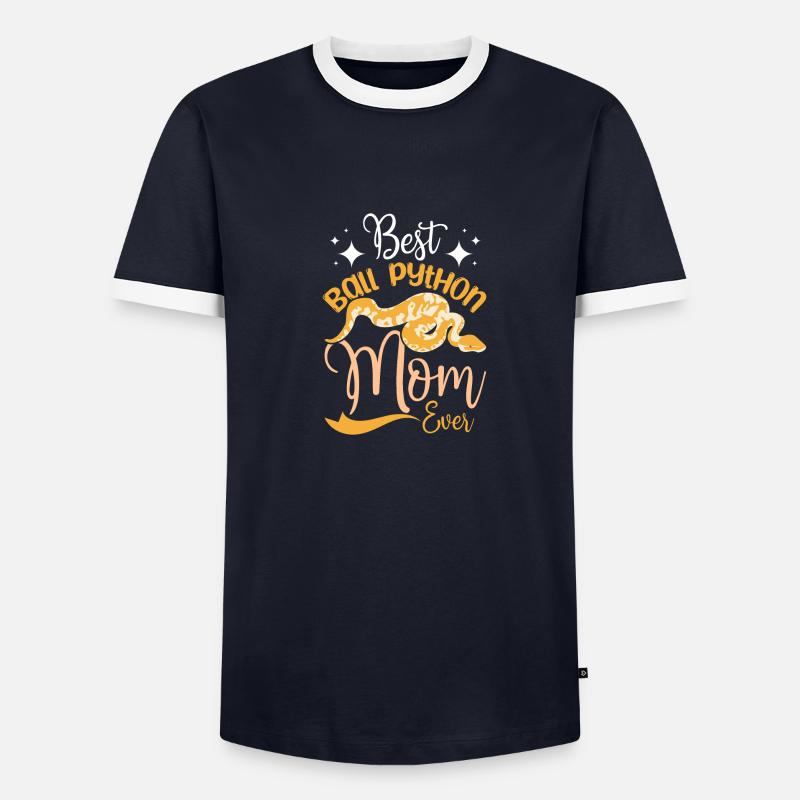 Best ball python mom ever - Männer Kontrast-T-Shirt - undefined