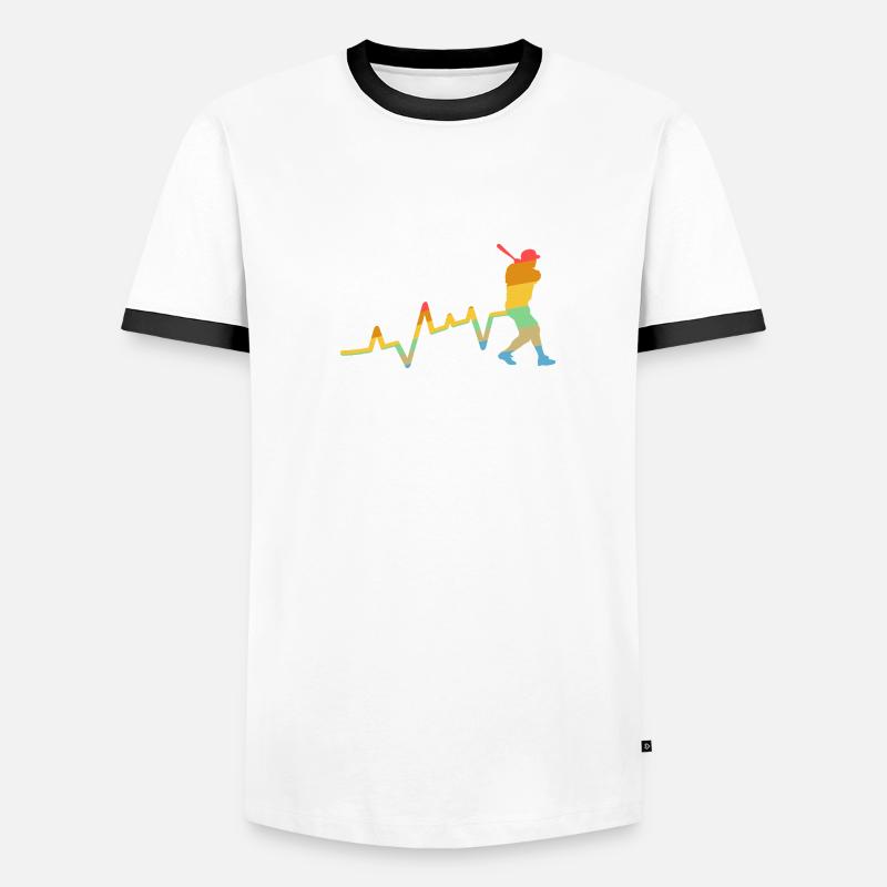 Joueur de baseball Evolution Baseball T-shirt contrasté Homme