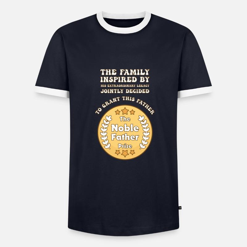 Nobelpreis des Vaters Männer Kontrast-T-Shirt