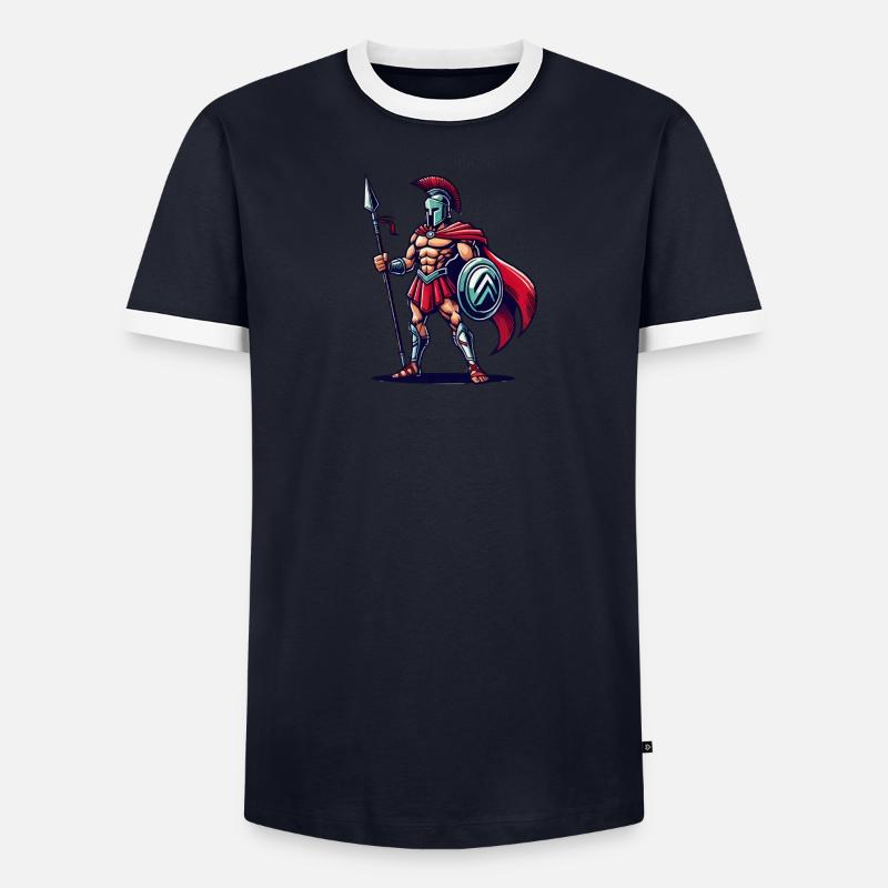 Spartiates T-shirt contrasté Homme