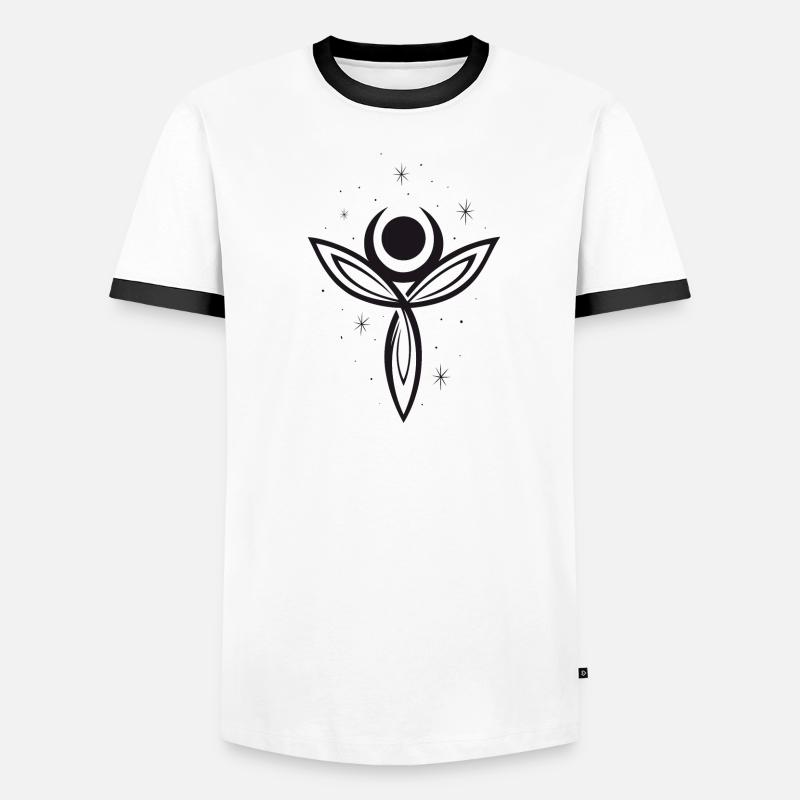 Goddess Moon Goddess Trinity Triquetra Men's Ringer Shirt