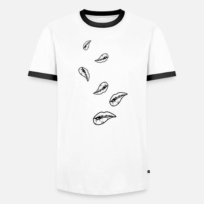 Lèvres T-shirt contrasté Homme