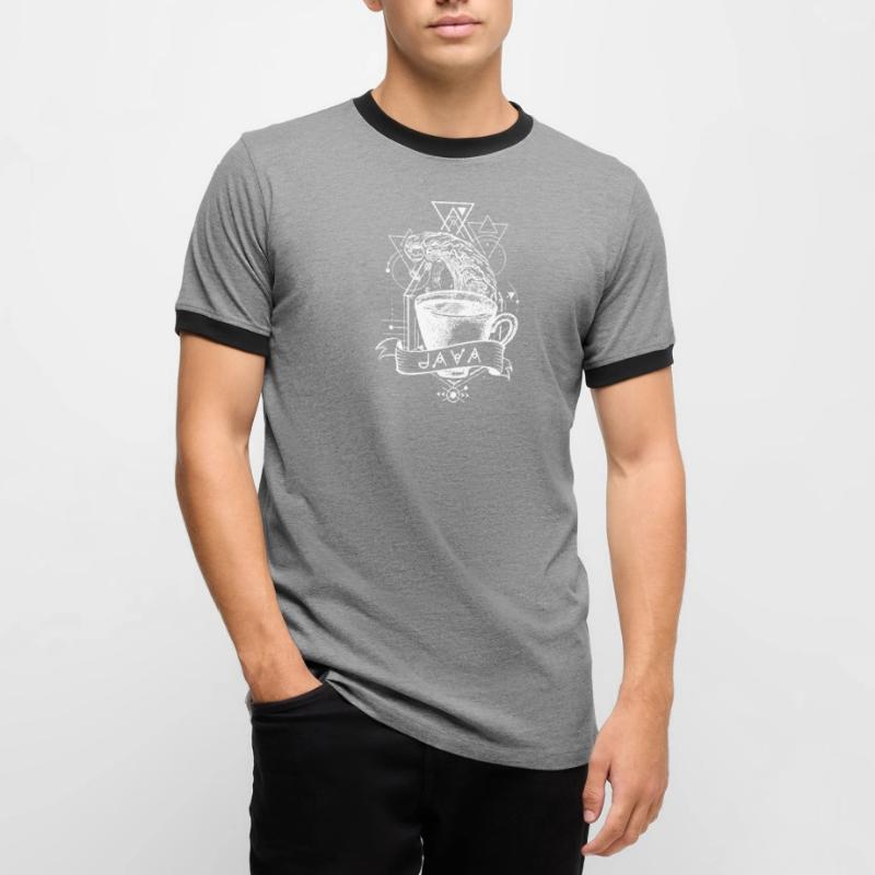 Java programming language Men's Ringer Shirt