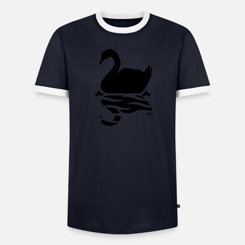 cygne T-shirt contrasté Homme