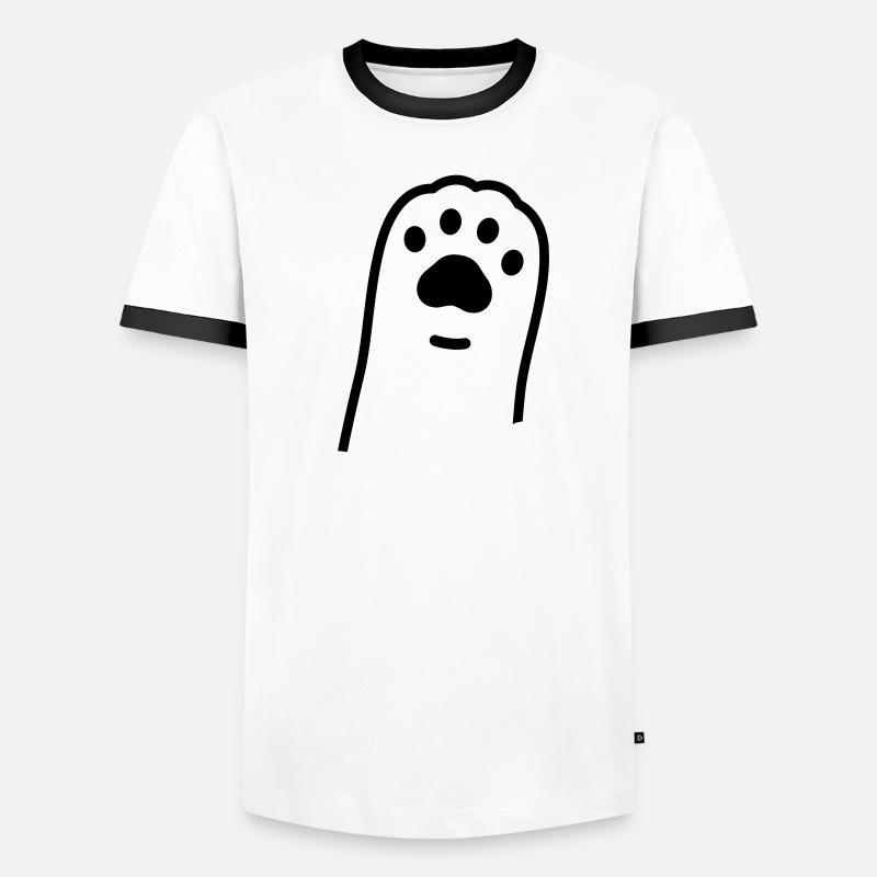 Patte de chat T-shirt contrasté Homme