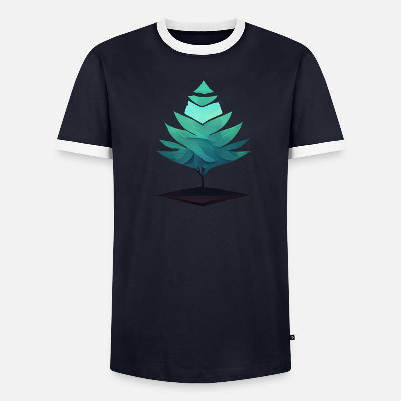 Arbre Vectoriel T-shirt contrasté Homme