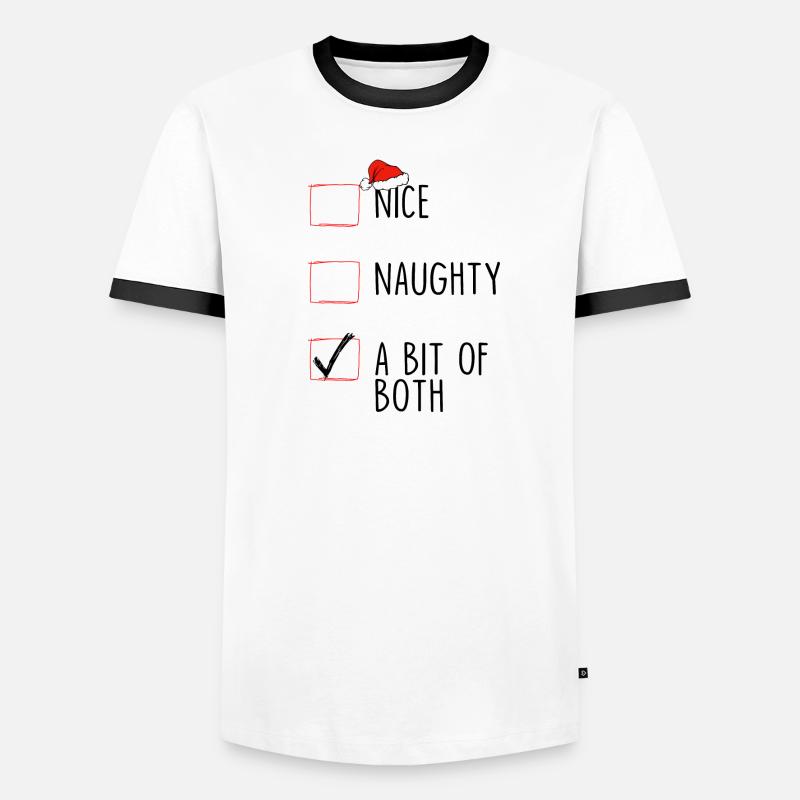 Nett Frech Ein bisschen von beidem Männer Kontrast-T-Shirt