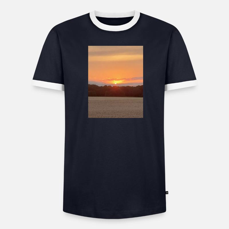 Sunset Männer Kontrast-T-Shirt