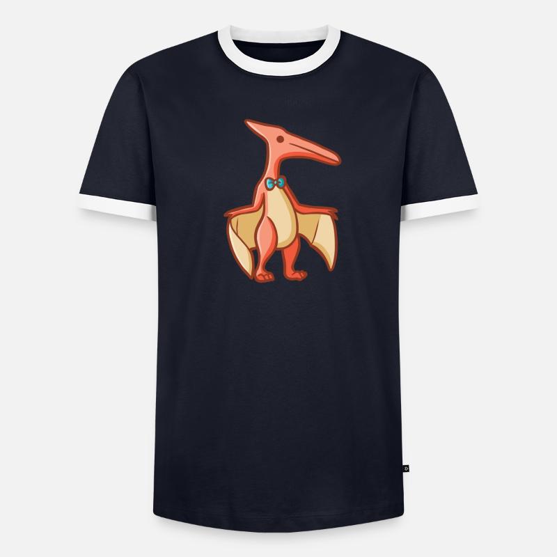 Hugadino ptérodactyle, dino, mignon dinosaure T-shirt contrasté Homme