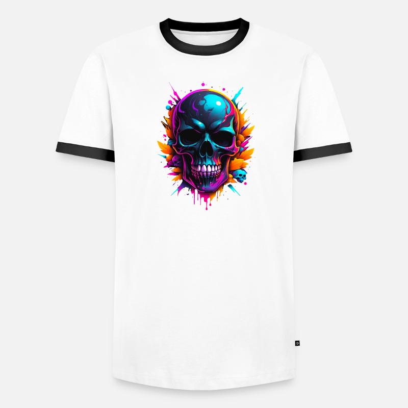 Crâne T-shirt contrasté Homme