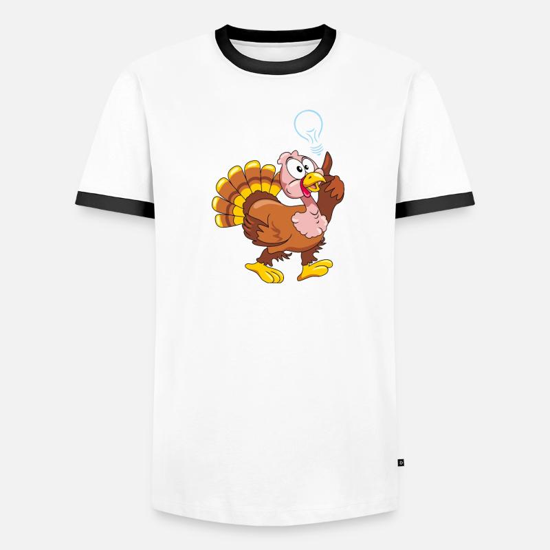 Drôle de dinde a une idée T-shirt contrasté Homme