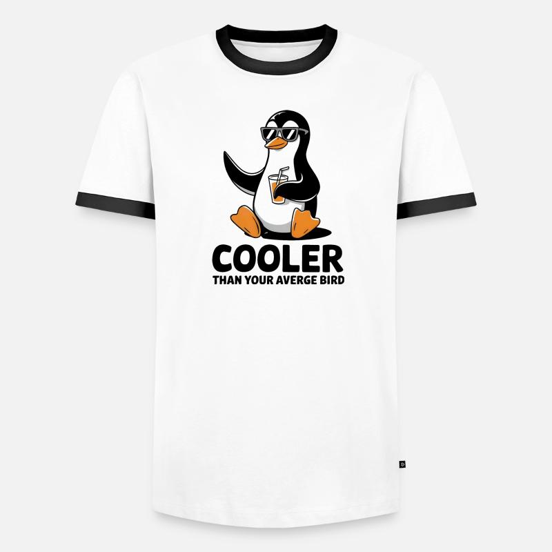 Kühler als ein durchschnittlicher Vogel Männer Kontrast-T-Shirt