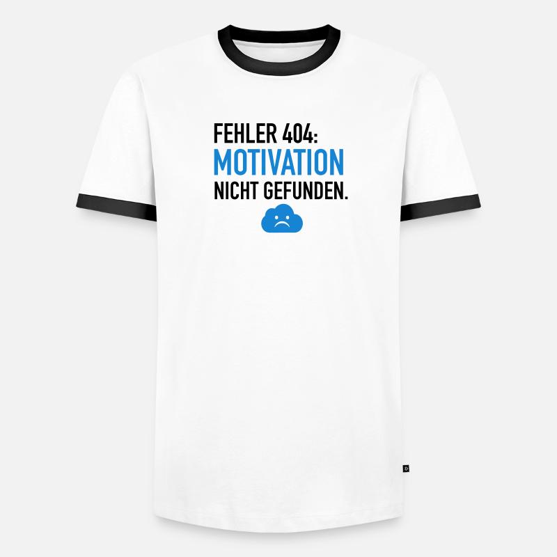 Fehler 404 Motivation Männer Kontrast-T-Shirt