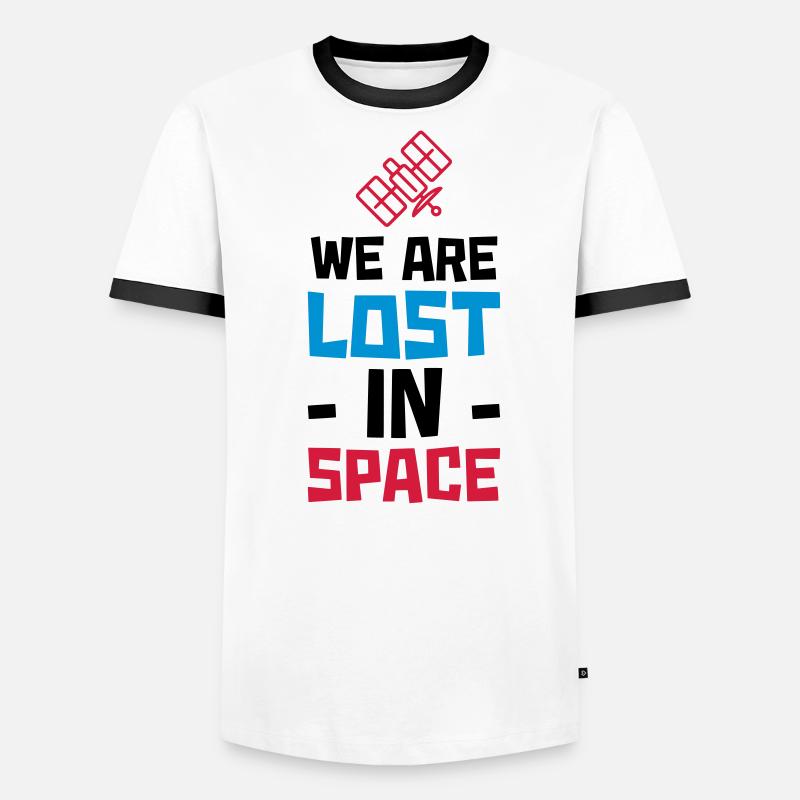 NOUS AVONS UN ESPACE SPATIAL T-shirt contrasté Homme