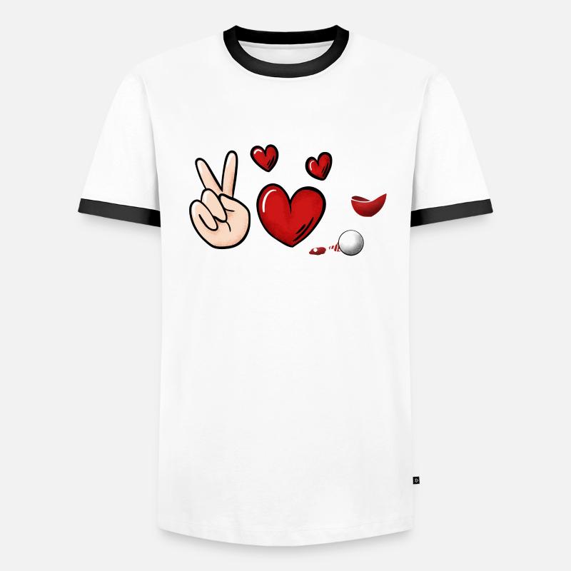 Wein Pong Trinkspiel Männer Kontrast-T-Shirt