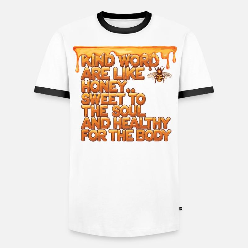 Les paroles aimables sont comme du miel, douces à l’âme T-shirt contrasté Homme