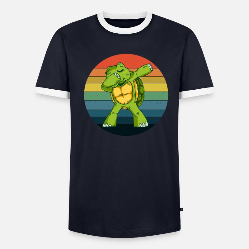 Turtles Sea Creatures Ocean Men's Ringer Shirt