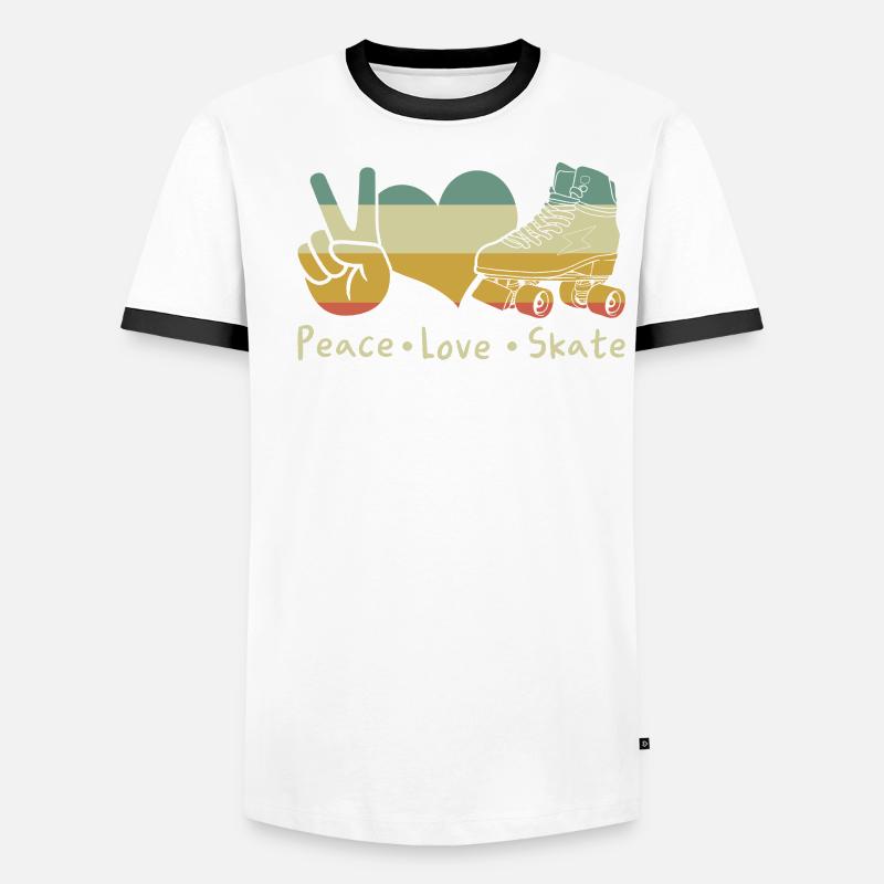 Inline Skater Männer Kontrast-T-Shirt