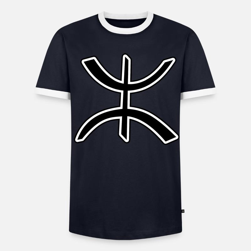 Amazigh Berbère Männer Kontrast-T-Shirt