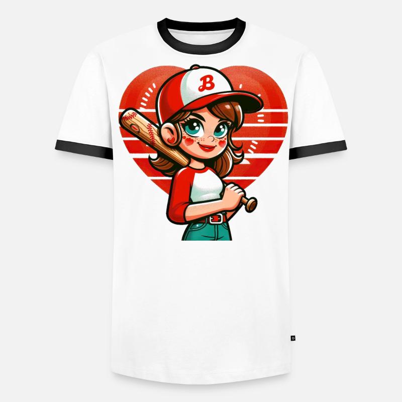 Joyeuse championne de baseball T-shirt contrasté Homme