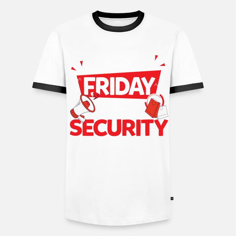 Black Friday Team Security Männer Kontrast-T-Shirt