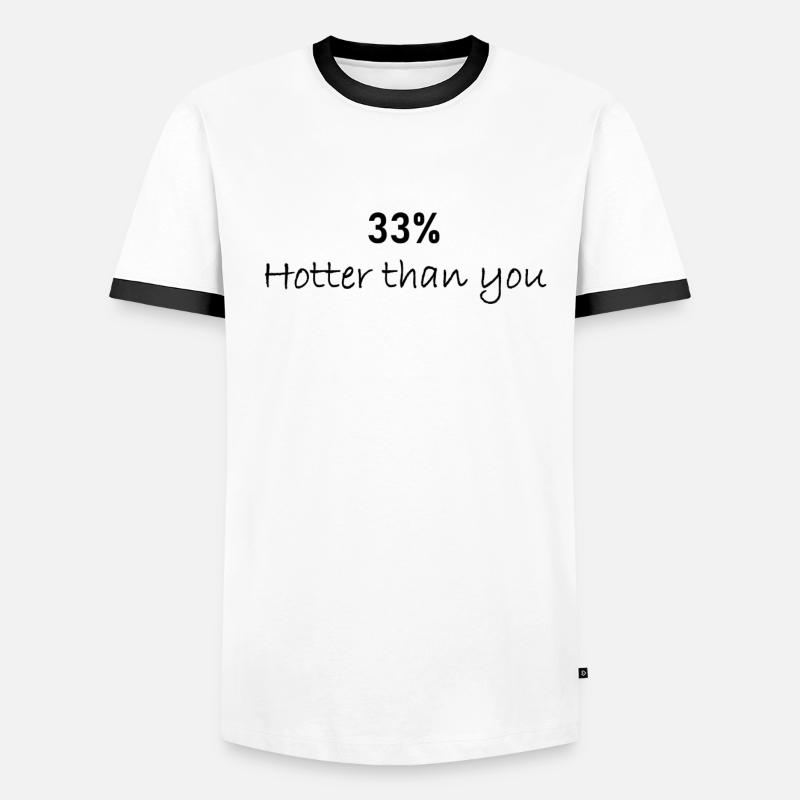 33 pour cent plus chaud T-shirt contrasté Homme