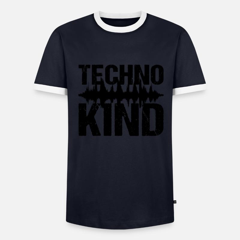 Techno Child Techno Music Men's Ringer Shirt