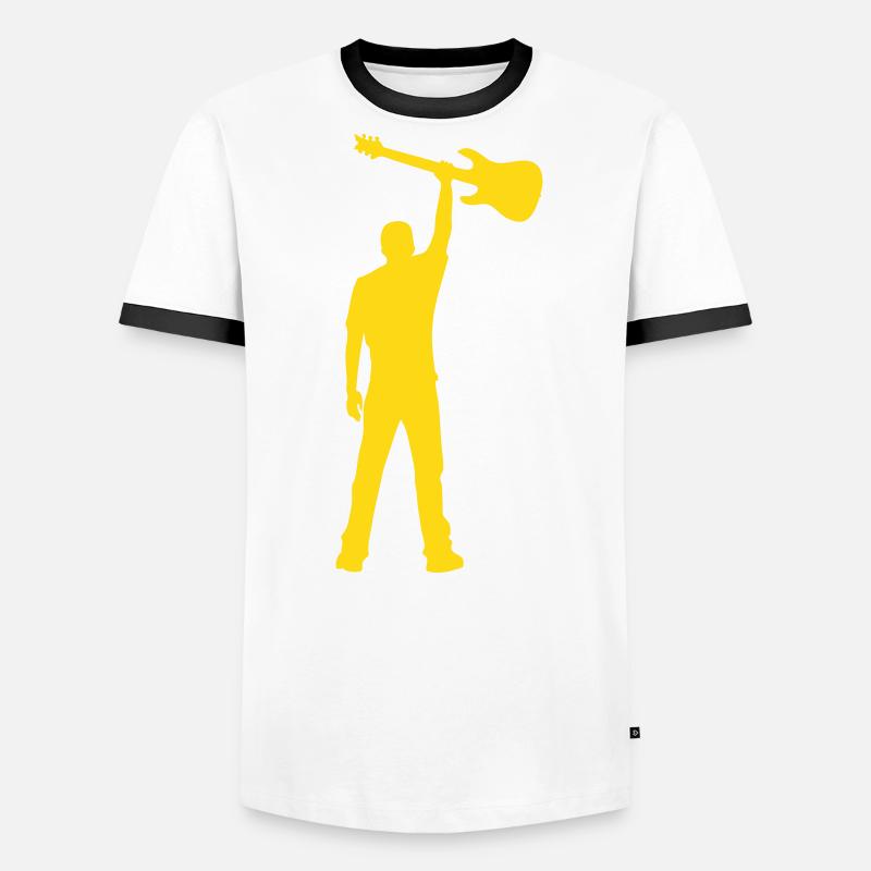 guitar power Männer Kontrast-T-Shirt