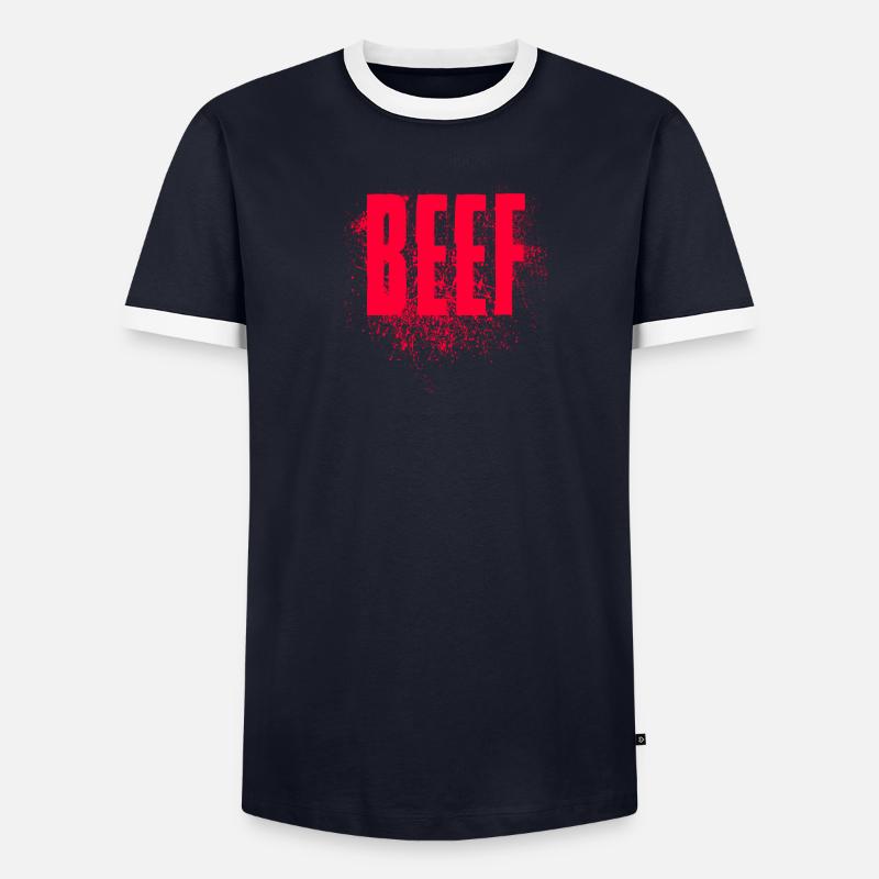 Beef Männer Kontrast-T-Shirt