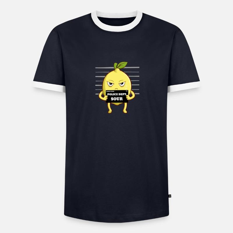 Ce citron est aigre T-shirt contrasté Homme