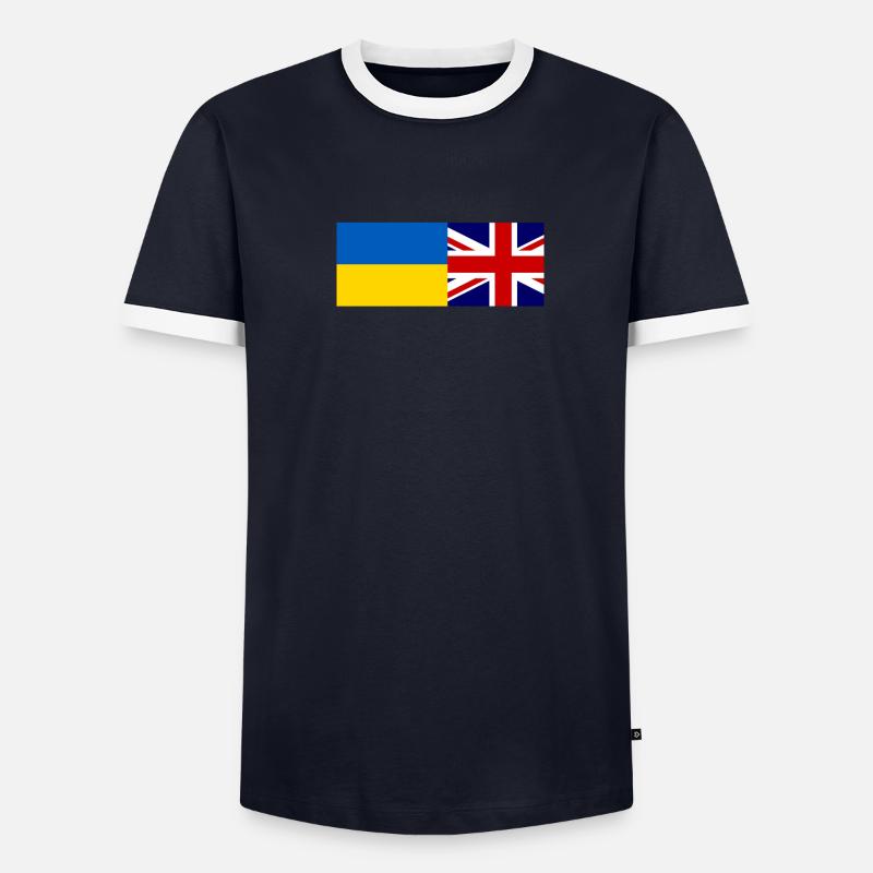 solidarité avec l’Ukraine T-shirt contrasté Homme