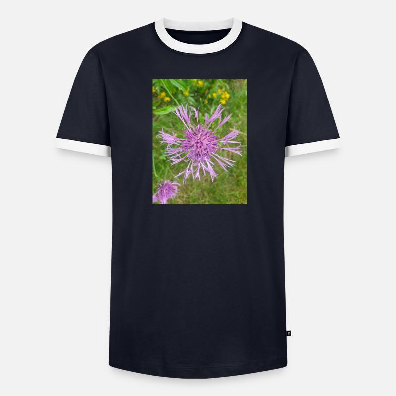 greater knapweed also centaurea Centaurea scabiosa Men's Ringer Shirt