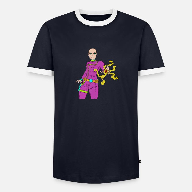 Heldenmädchen Männer Kontrast-T-Shirt
