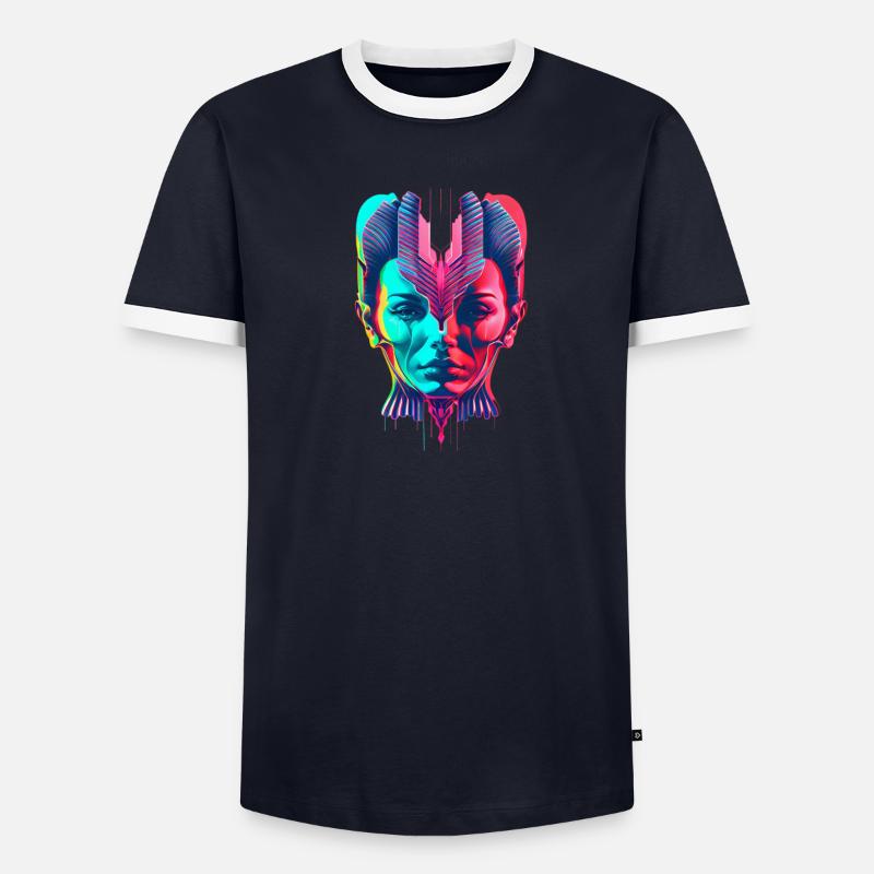 Siamese Head T-shirt contrasté Homme
